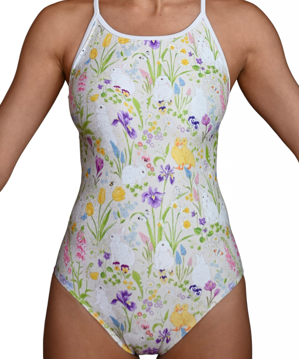 Bondi Swim X Aemia Swim - Hop into Spring Open Back Training Swimsuit