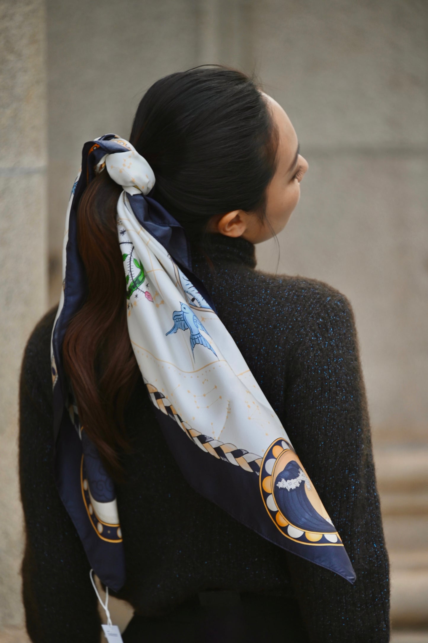 Bondi Swim X KOSMIC Silk Scarf & Bathbomb - Starlit Celestial
