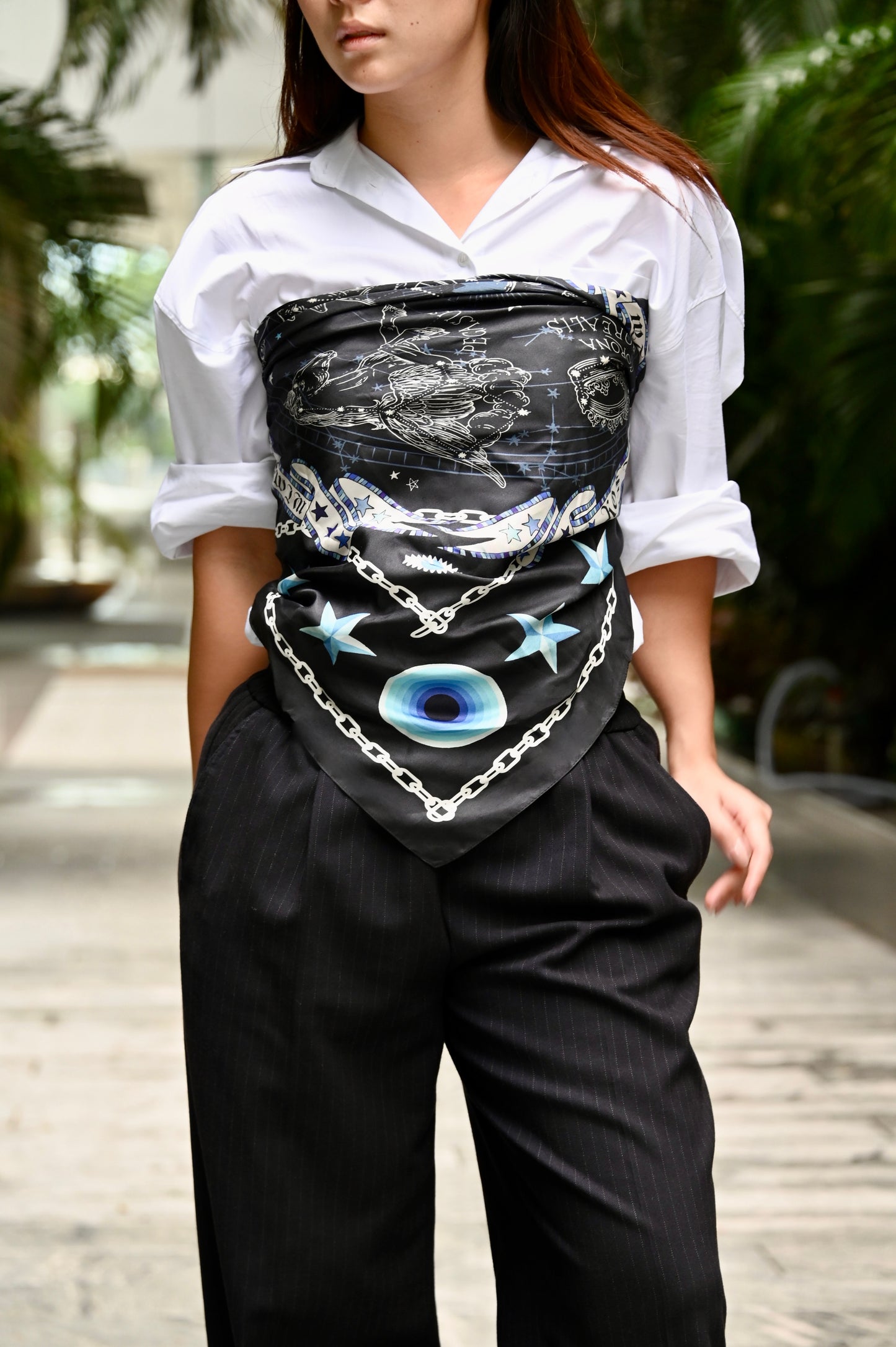Bondi Swim X KOSMIC Silk Scarf & Bathbomb - Starlit Celestial