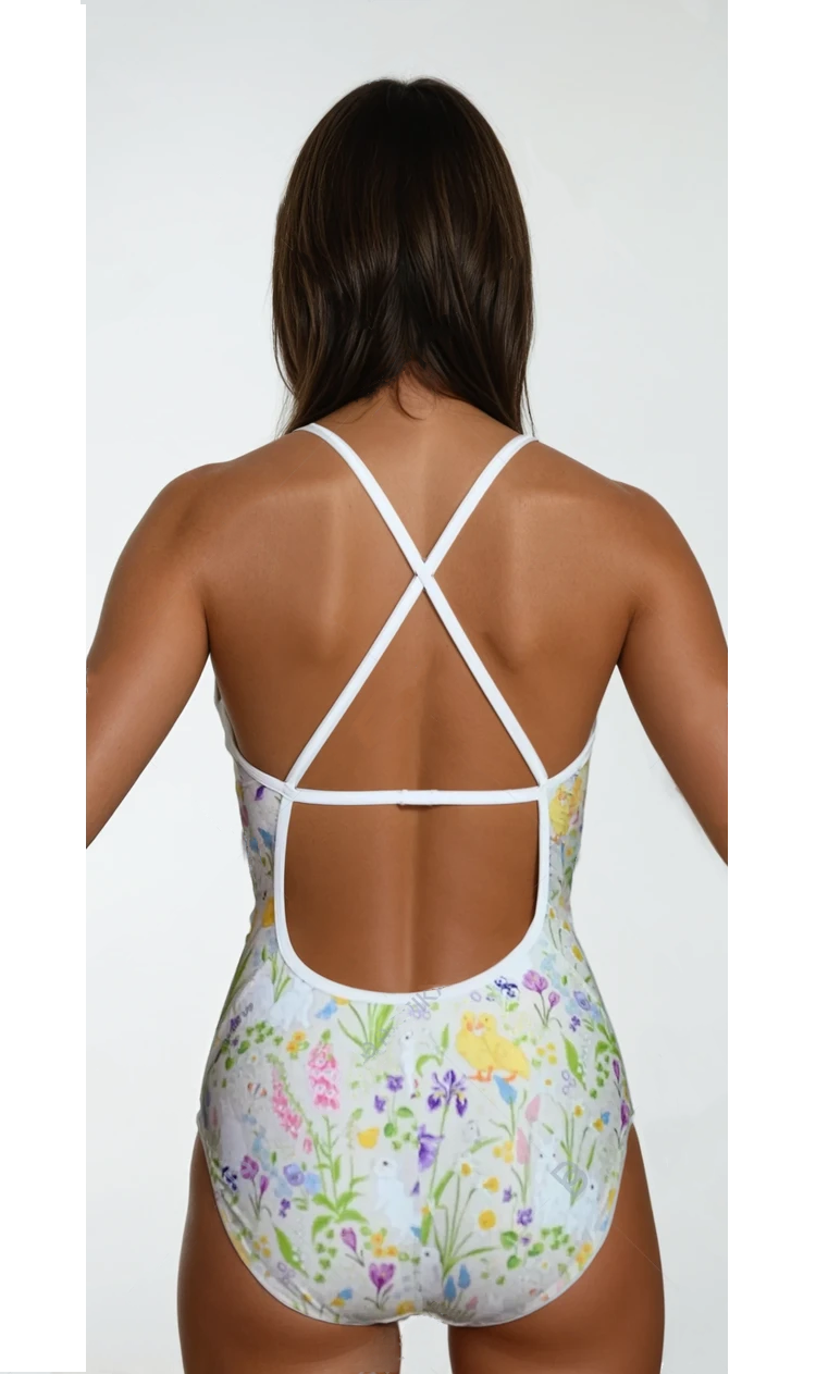 Bondi Swim X Aemia Swim - Hop into Spring Open Back Training Swimsuit