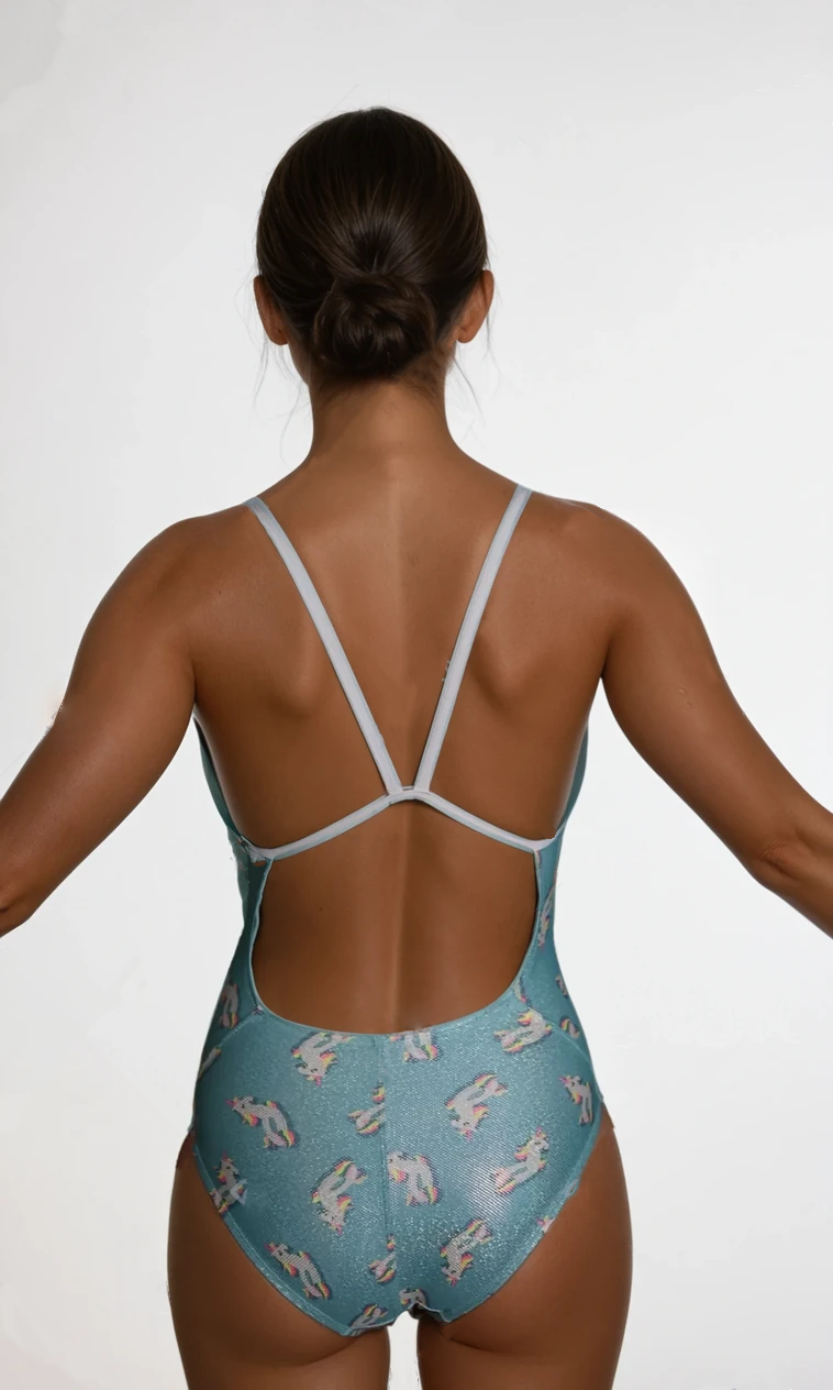 Bondi Swim X Aemia Swim - Ocean Unicorn Open Back Training Swimsuit