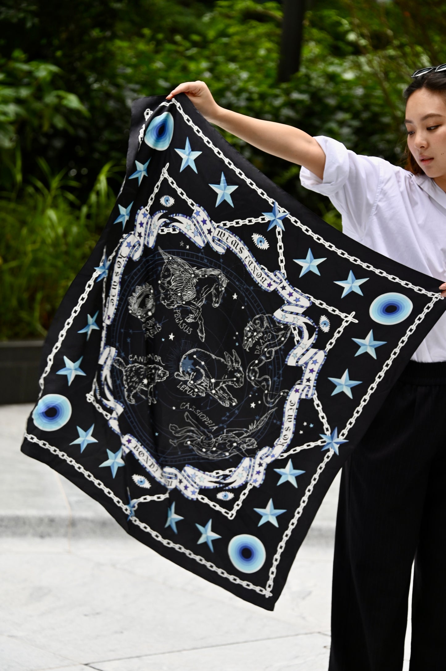 Bondi Swim X KOSMIC Silk Scarf & Bathbomb - Starlit Celestial