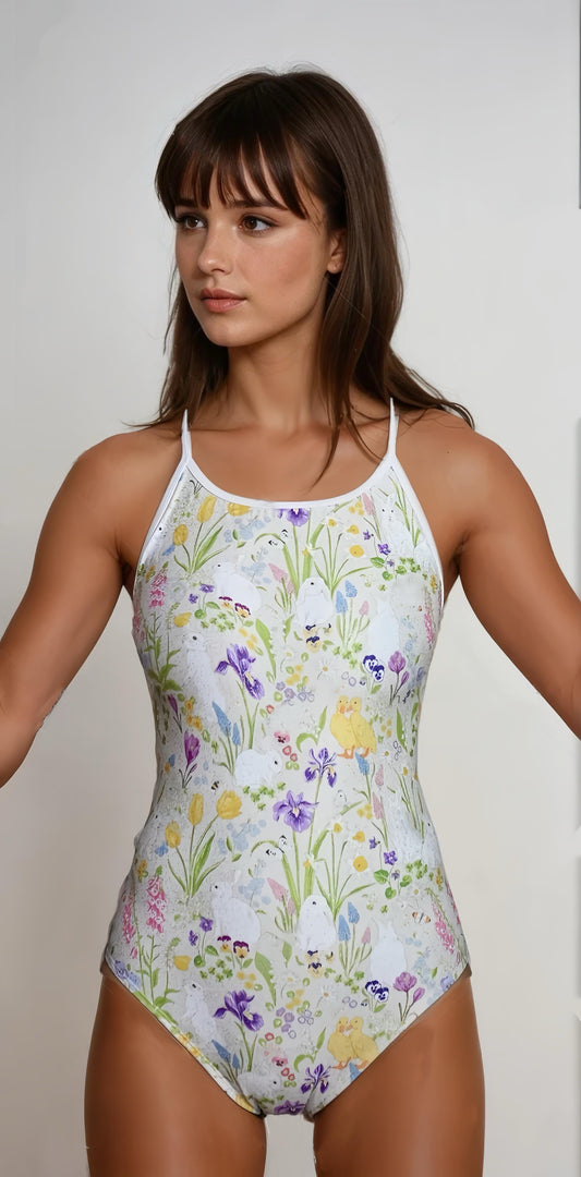 Bondi Swim X Aemia Swim - Hop into Spring Open Back Training Swimsuit